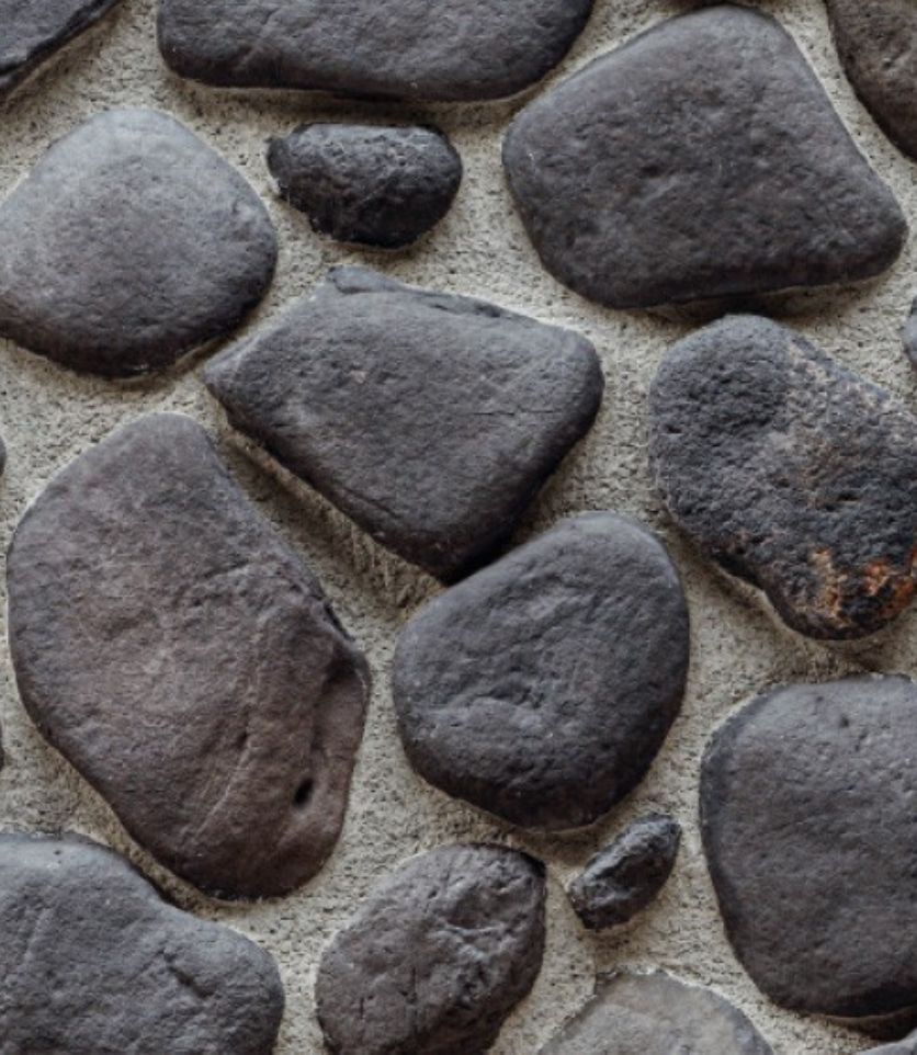 VIKO Stones Natuursteen steenstrips Rivierstenen Natilus Antraciet
