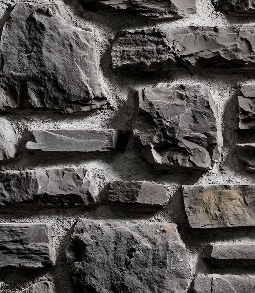 VIKO Stones Natuursteen steenstrips Rustiek Rupe Antraciet