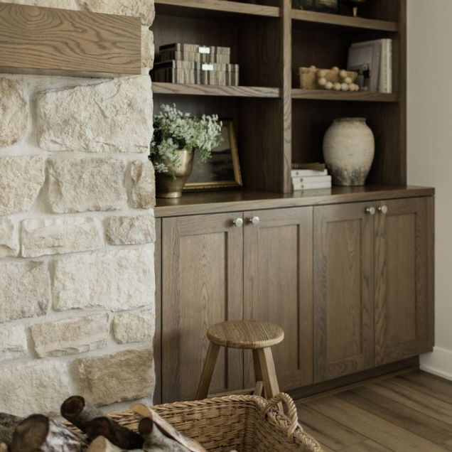 VIKO Stones Wanddecoratie natuursteen steenstrips open haard wandkast VIKO Stones Wanddecoratie natuursteen steenstrips open haard wandkast