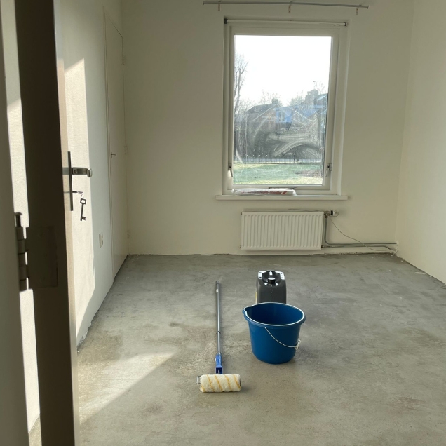 VIKO Stones PVC vloer beginsituatie VIKO Stones PVC vloer beginsituatie